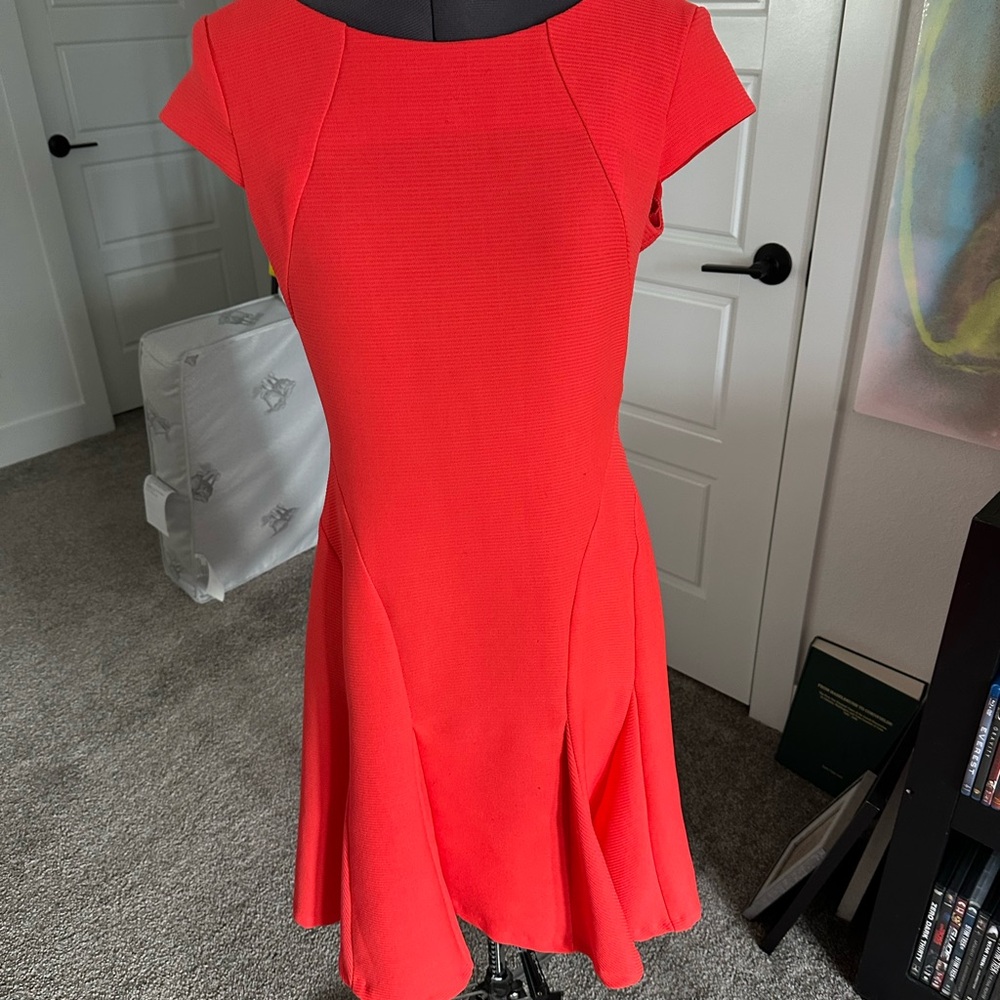 Studio One Red Fit and Flare Mini Dress